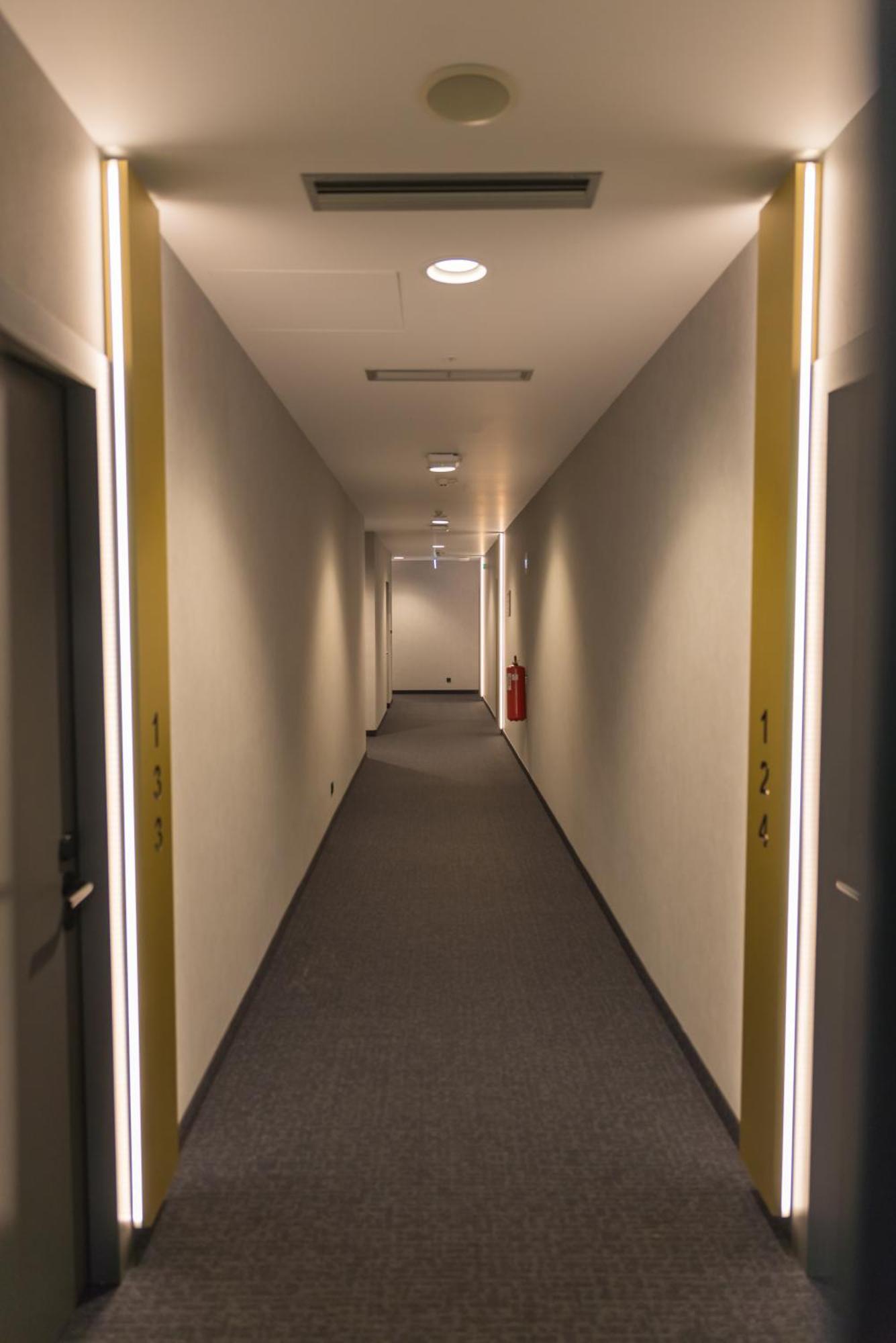 Mk Hotel Tirana Rinas Eksteriør bilde A corridor in the new building